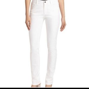 Lafayette 148 textured white pants